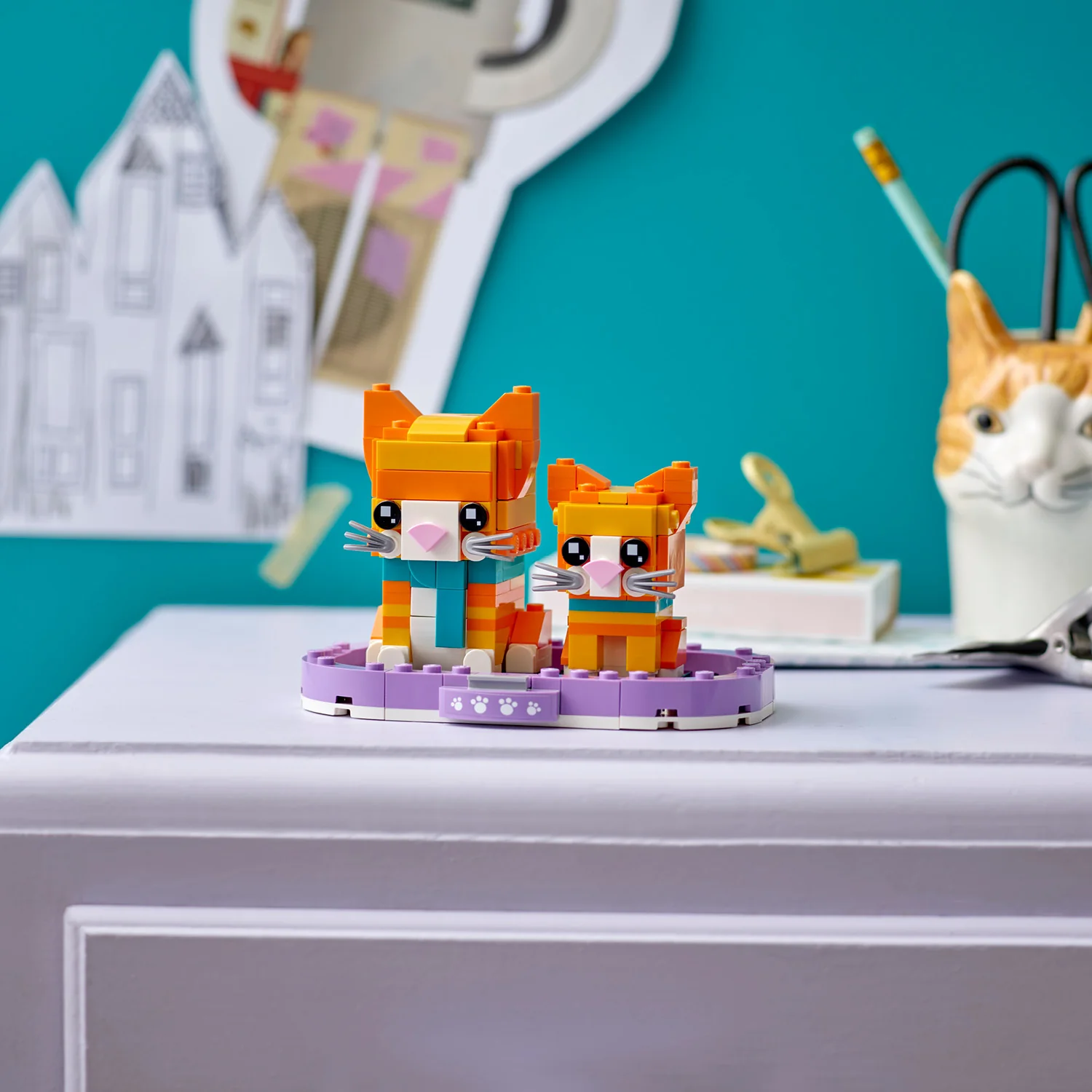 LEGO® BrickHeadz™ Ginger Tabby - Image 3