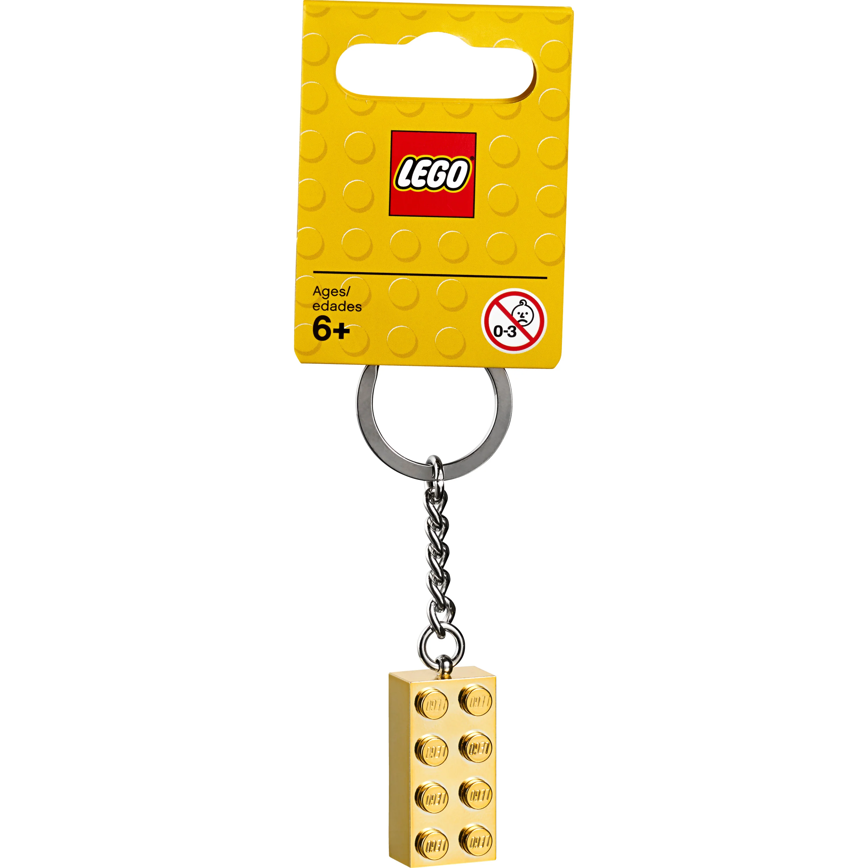 LEGO® Keyring 2x4 Stud – Gold - Image 3