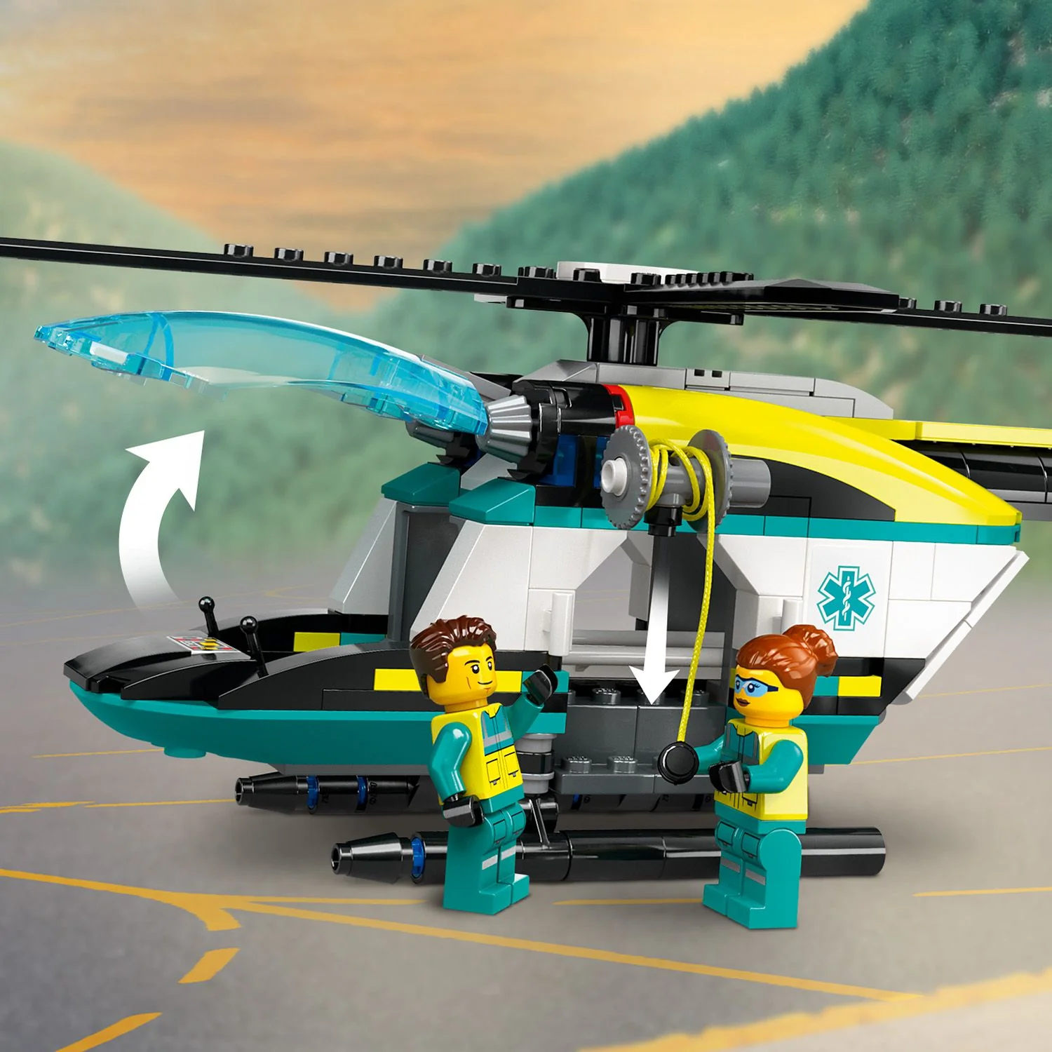 LEGO® City Emergency Rescue Helicopter - Image 6