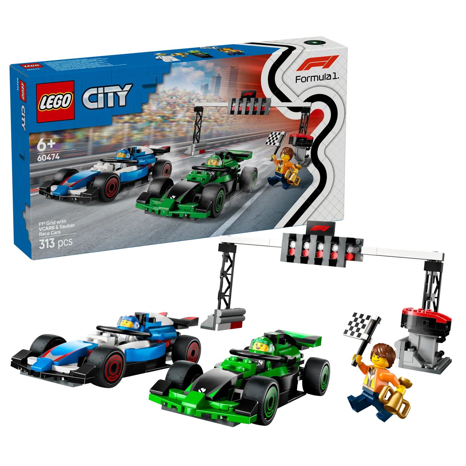 LEGO® City F1® Grid with VCARB & Sauber Race Cars - Image 9