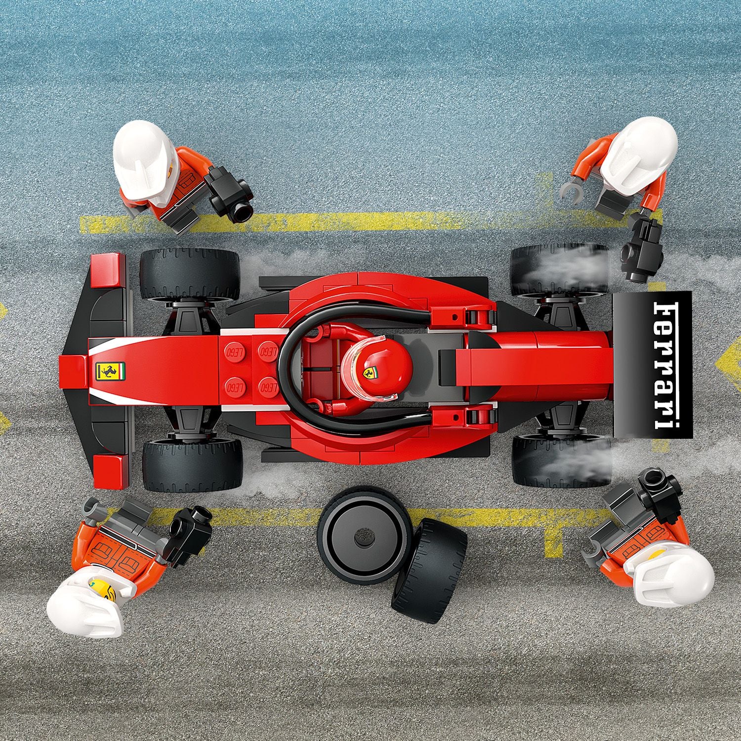 LEGO® City F1® Pit Stop & Pit Crew with Ferrari Car - Image 7