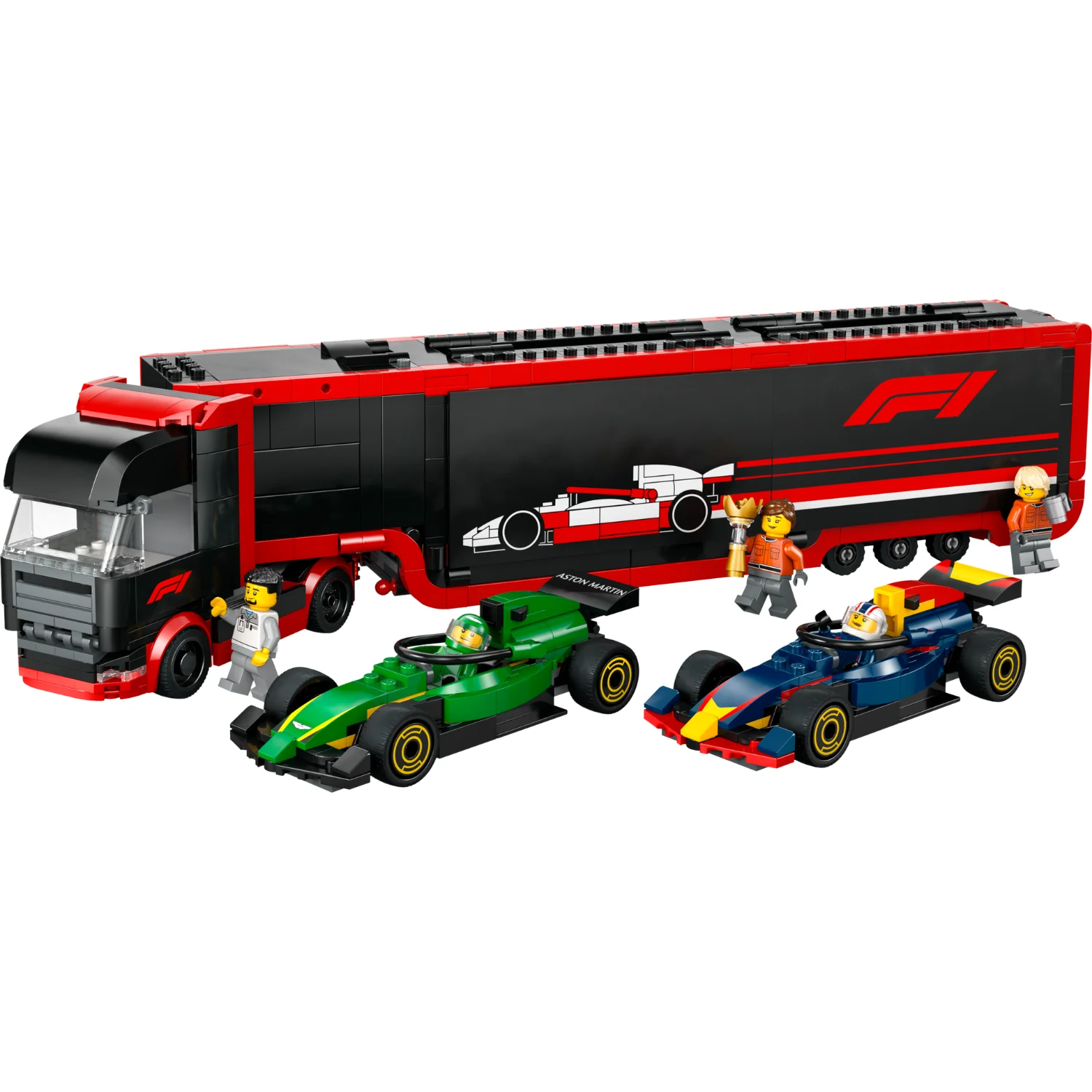 LEGO® City F1® Truck with RB20 & AMR24 F1® Cars - Image 2