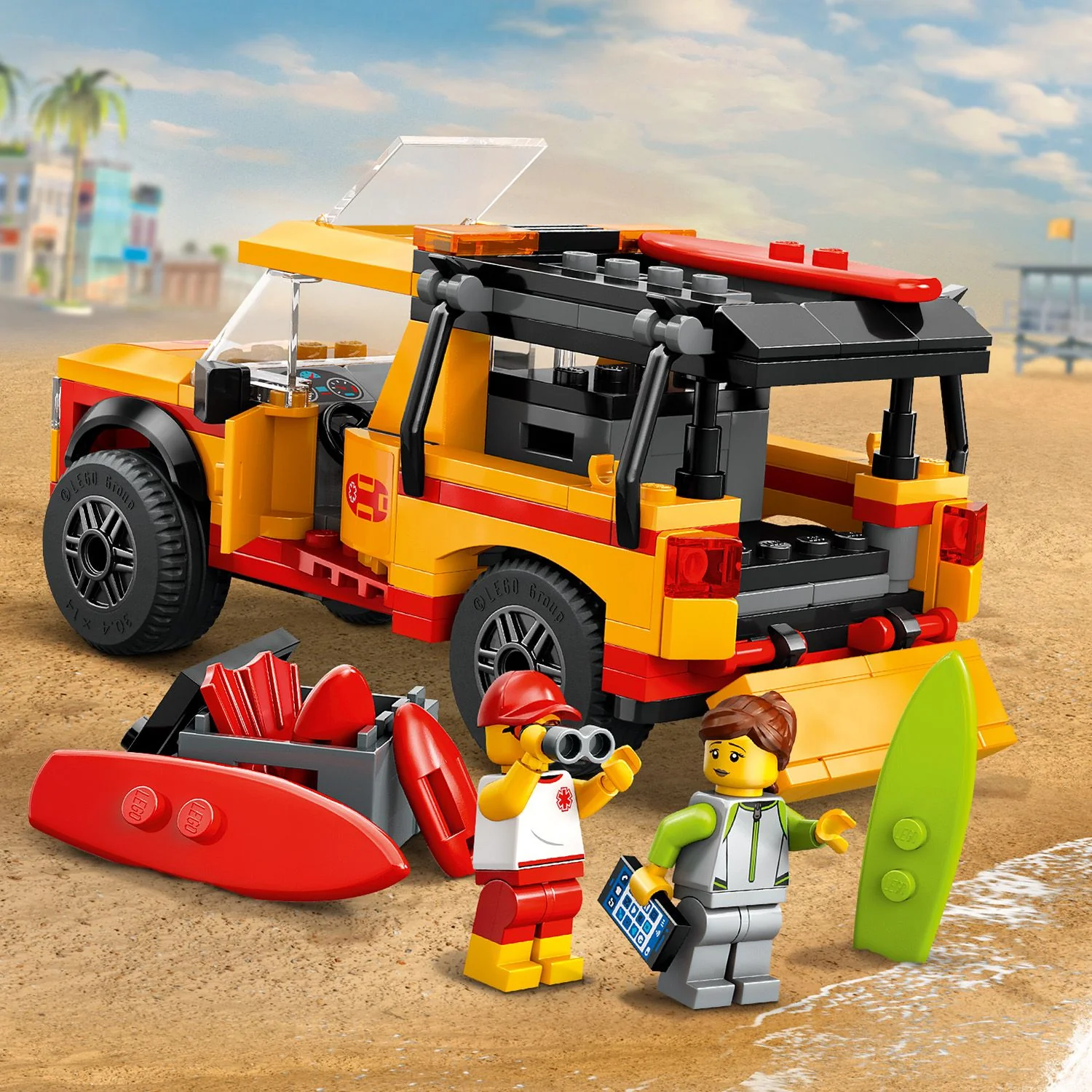 LEGO® City Lifeguard Beach Rescue Truck - Image 6