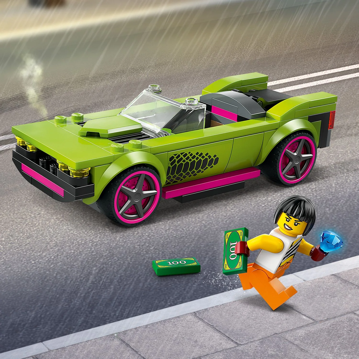 LEGO® City Police Car and Muscle Car Chase - Image 7