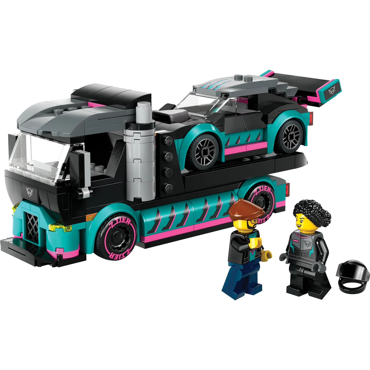LEGO® City Race Car and Car Carrier Truck - Image 2