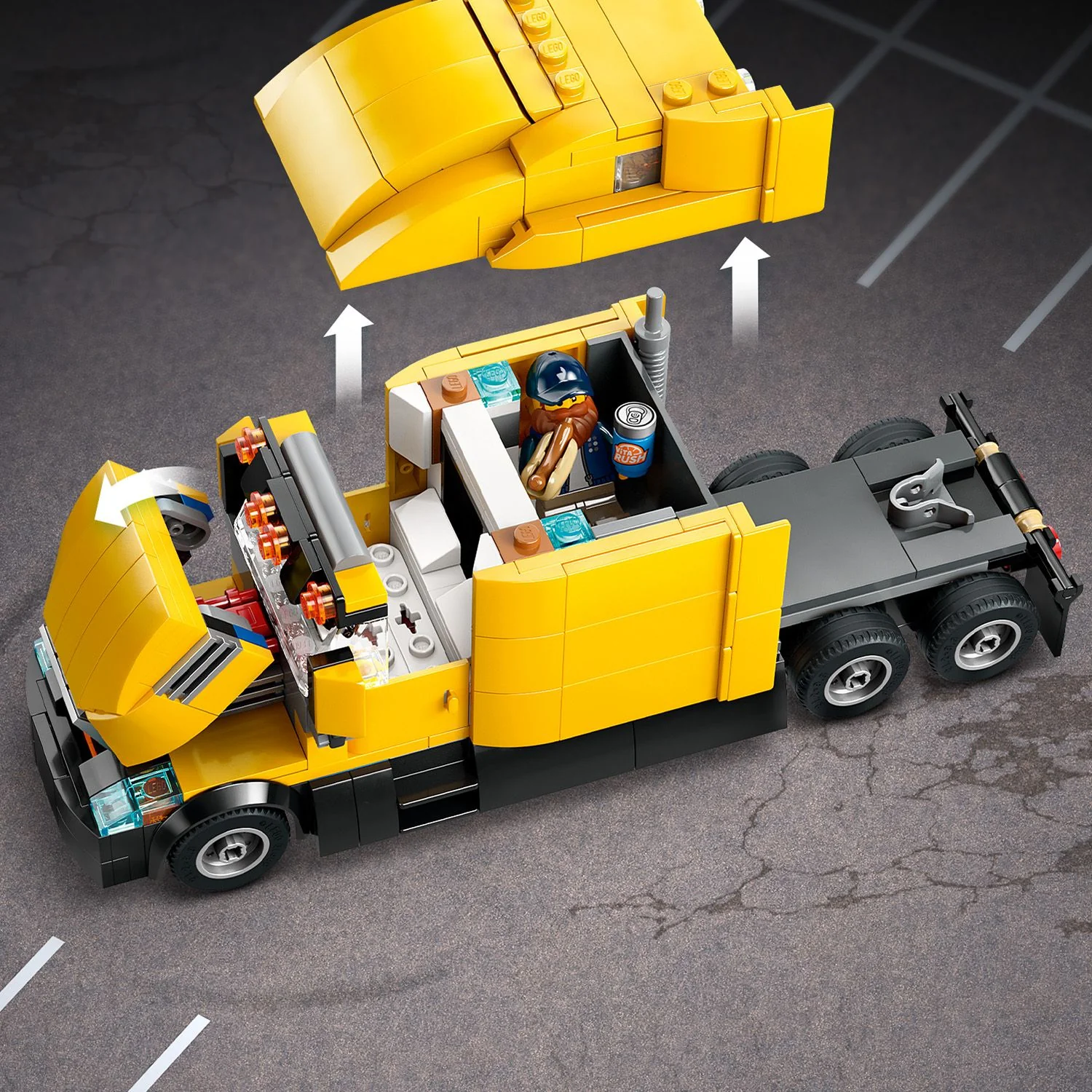 LEGO® City Yellow Delivery Truck - Image 6