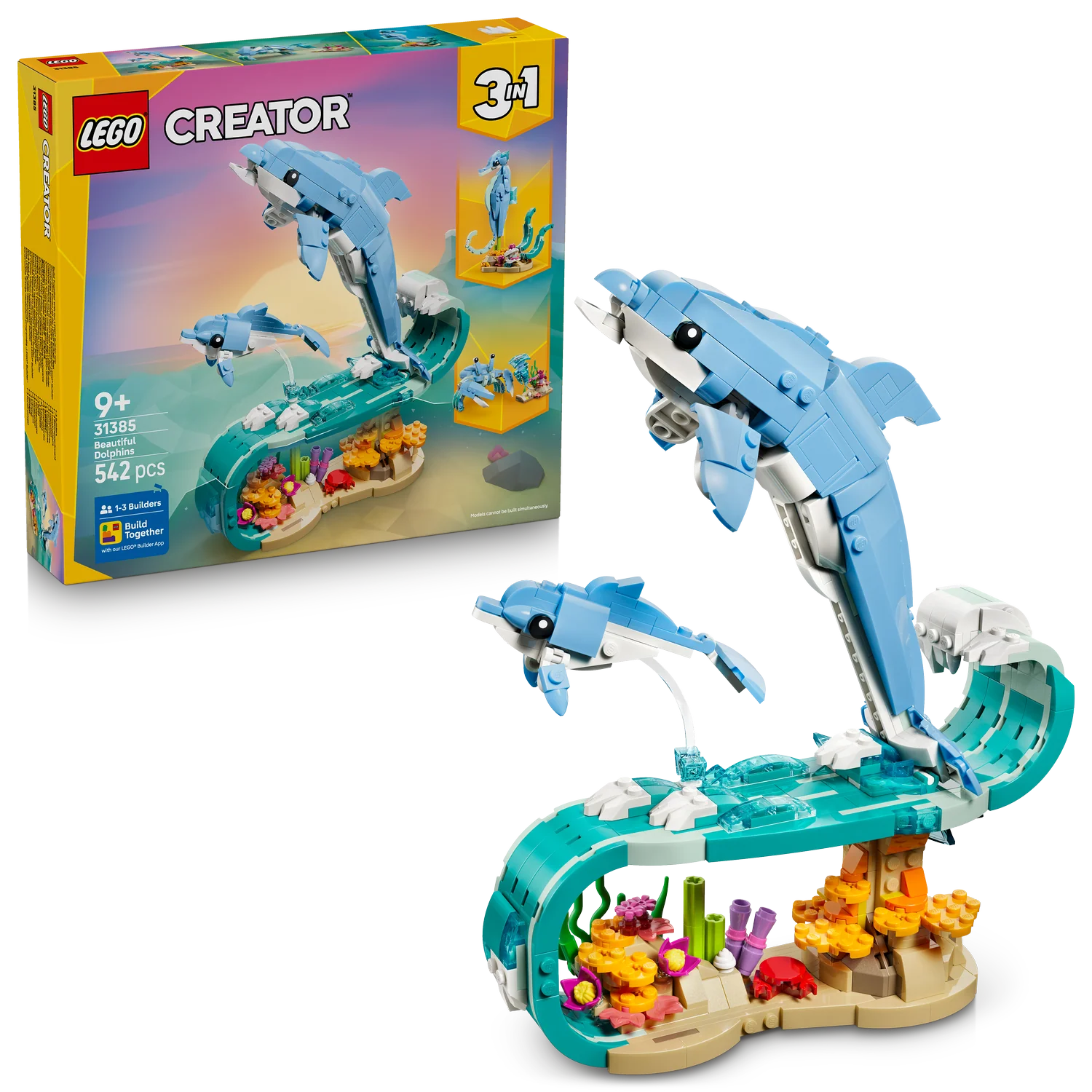 LEGO® Creator 3-in-1 Sea Animals: Beautiful Dolphins - Image 9