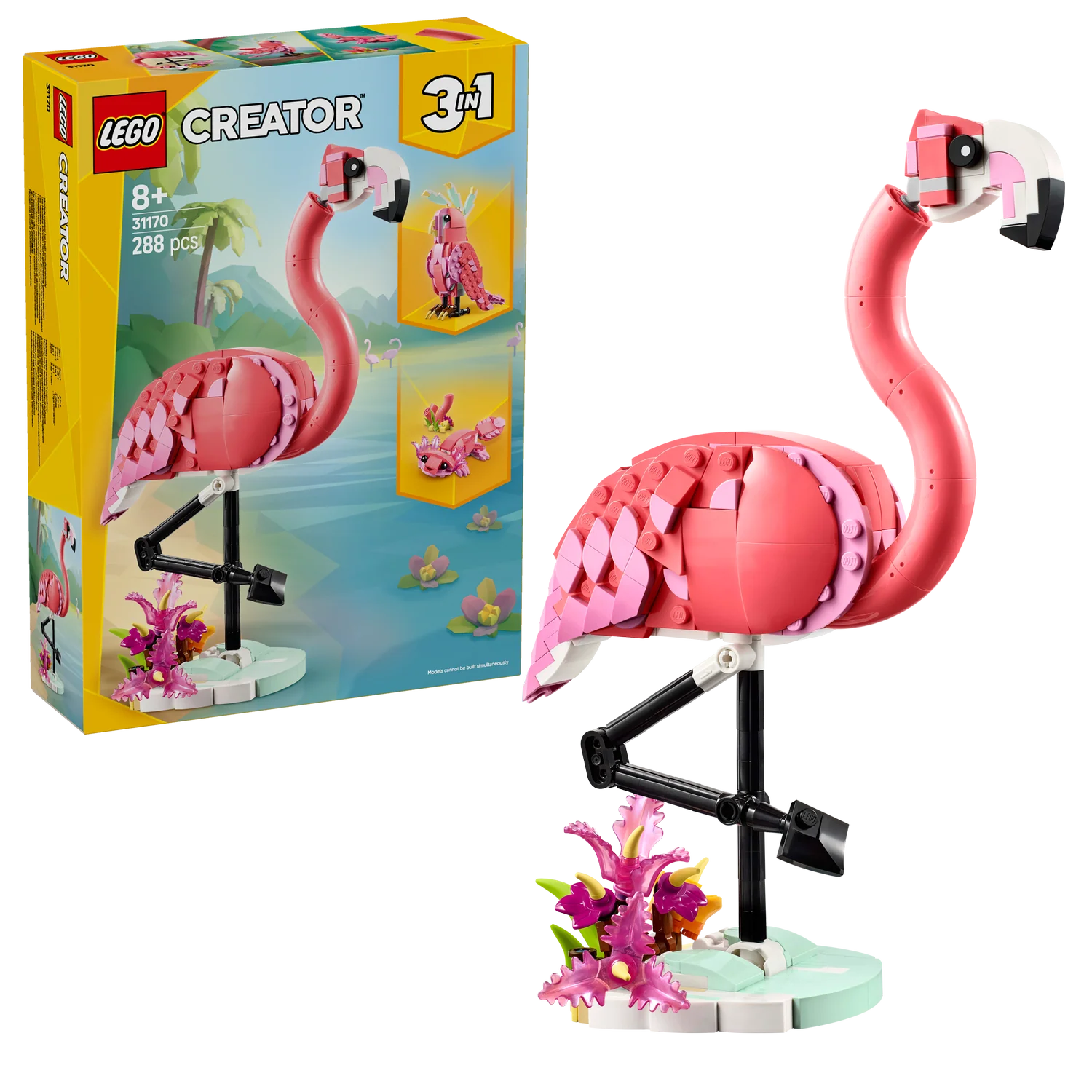 LEGO® Creator 3-in-1 Wild Animals: Pink Flamingo - Image 9