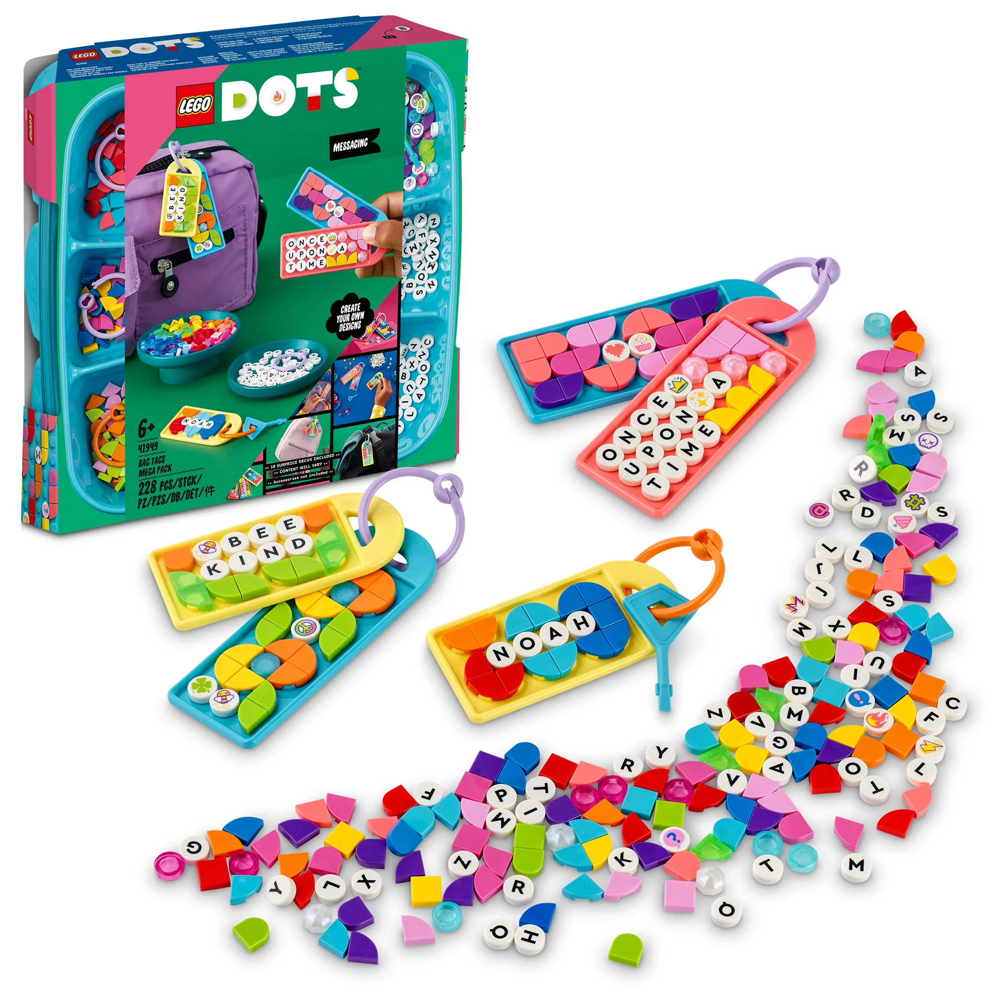 LEGO® DOTS™ Bag Tags Mega Pack – Messaging - Image 15