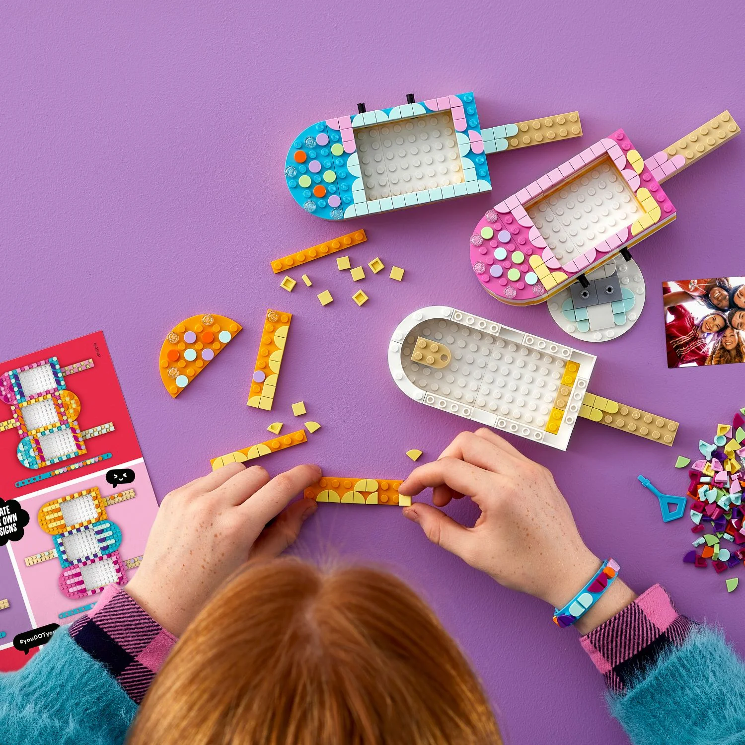 LEGO® DOTS™ Ice Cream Picture Frames & Bracelet - Image 3