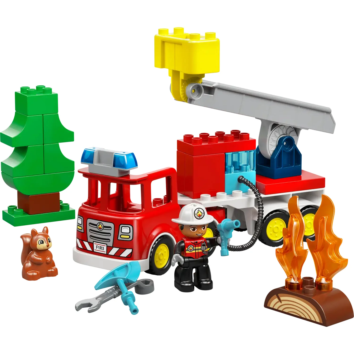 LEGO® DUPLO® Town Fire Truck with Hose and Firefighter - Image 2