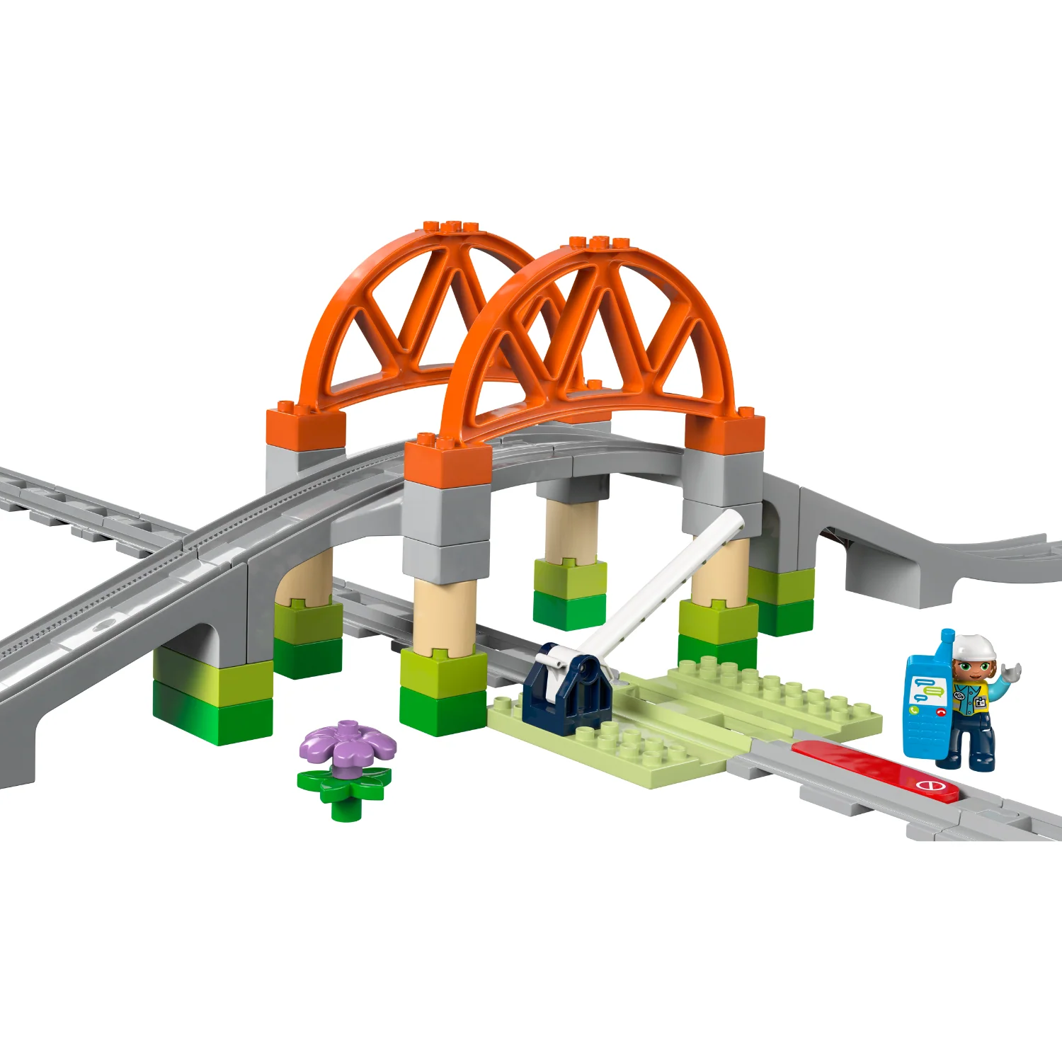LEGO® DUPLO™ Train Bridge and Tracks Expansion Set - Image 2