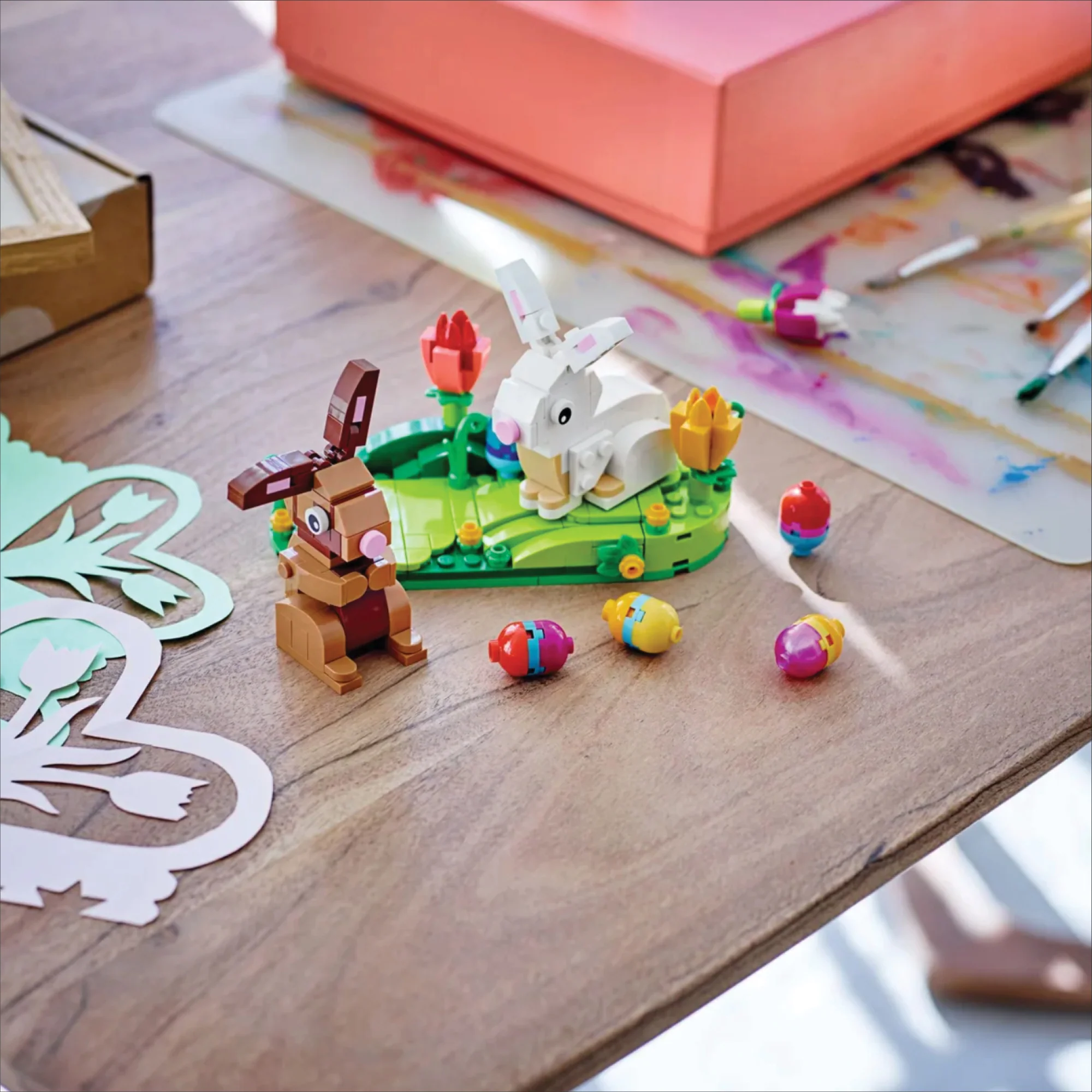 LEGO® Easter Rabbits Display - Image 4