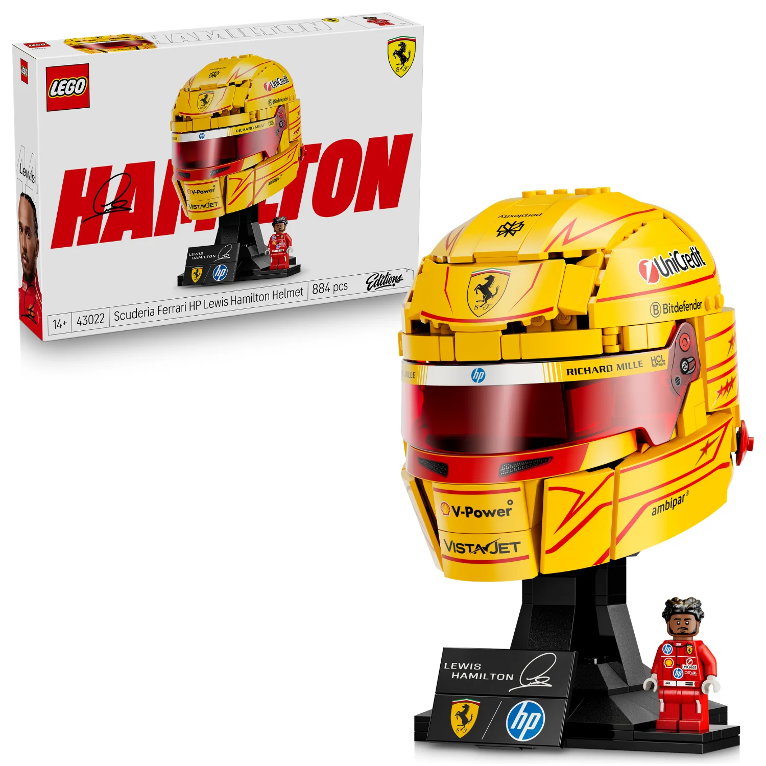LEGO® Editions Scuderia Ferrari HP Lewis Hamilton Helmet - Image 7