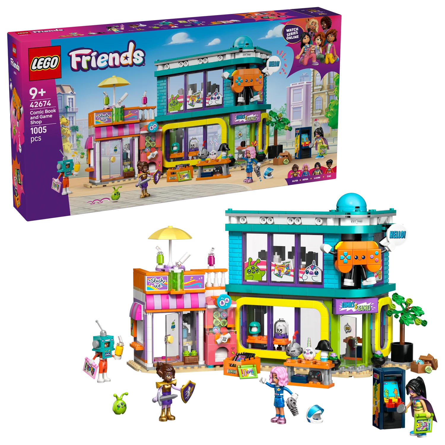 LEGO® Friends™ Comic Book and Game Store - Image 9
