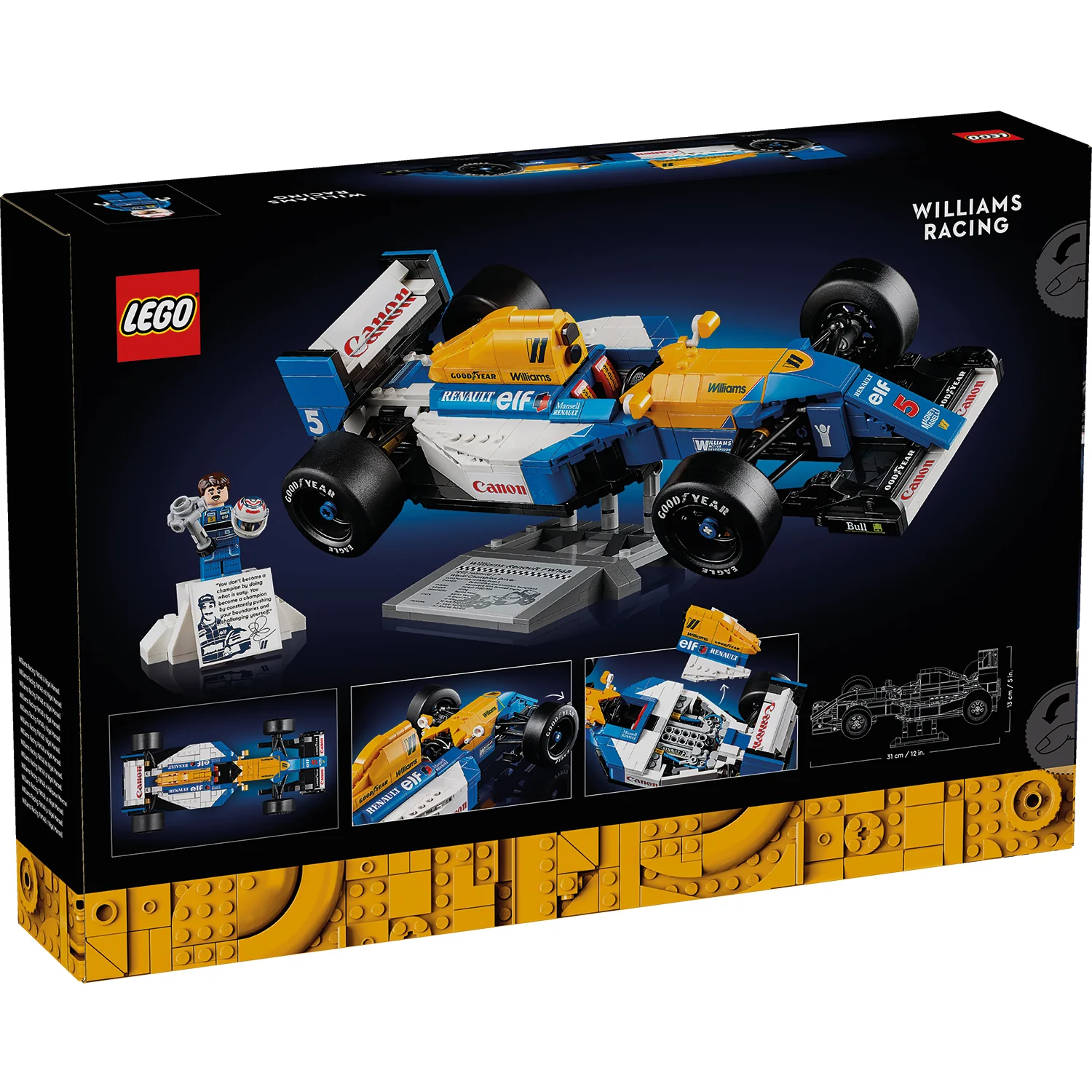 LEGO® ICONS™ Williams Racing FW14B & Nigel Mansell - Image 8