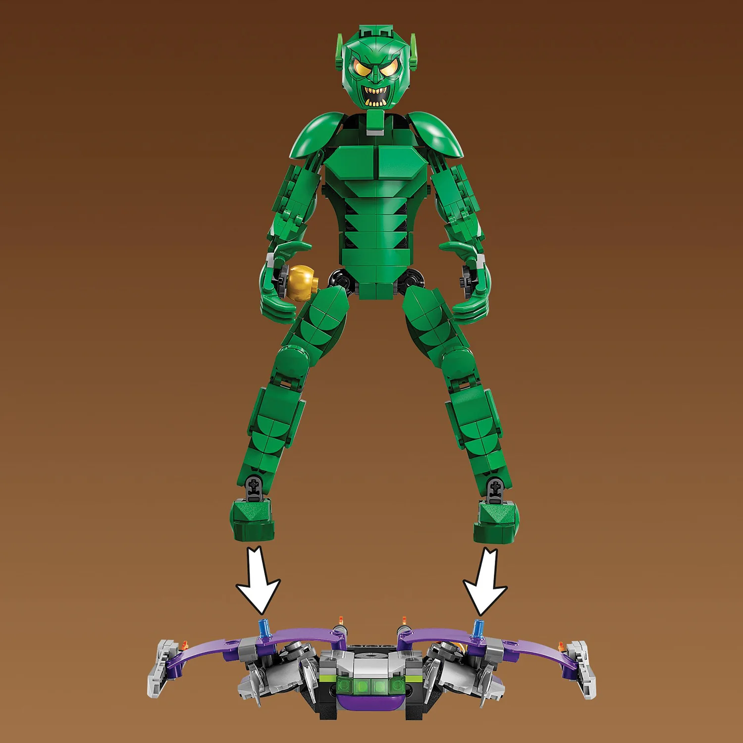 LEGO® Marvel Green Goblin Construction Figure - Image 7