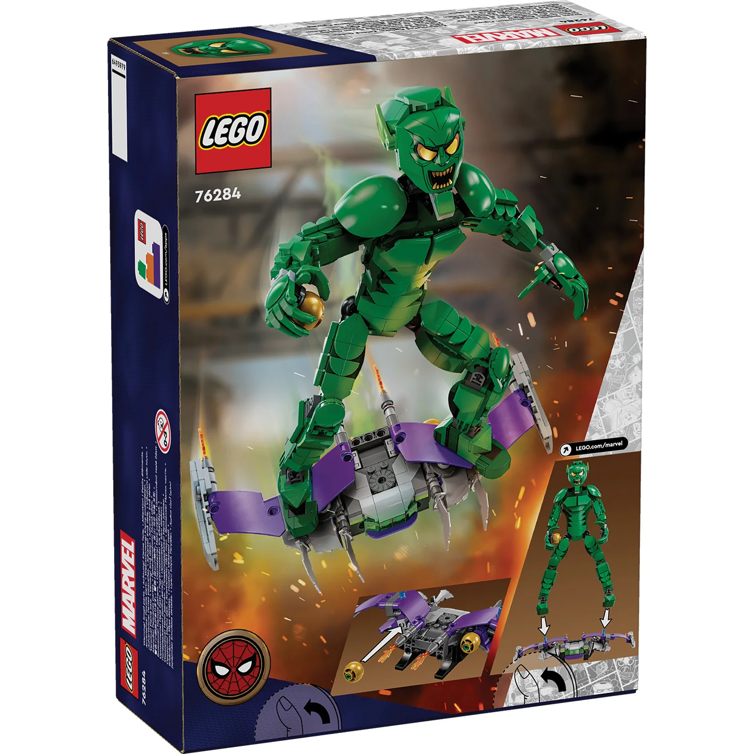 LEGO® Marvel Green Goblin Construction Figure - Image 9