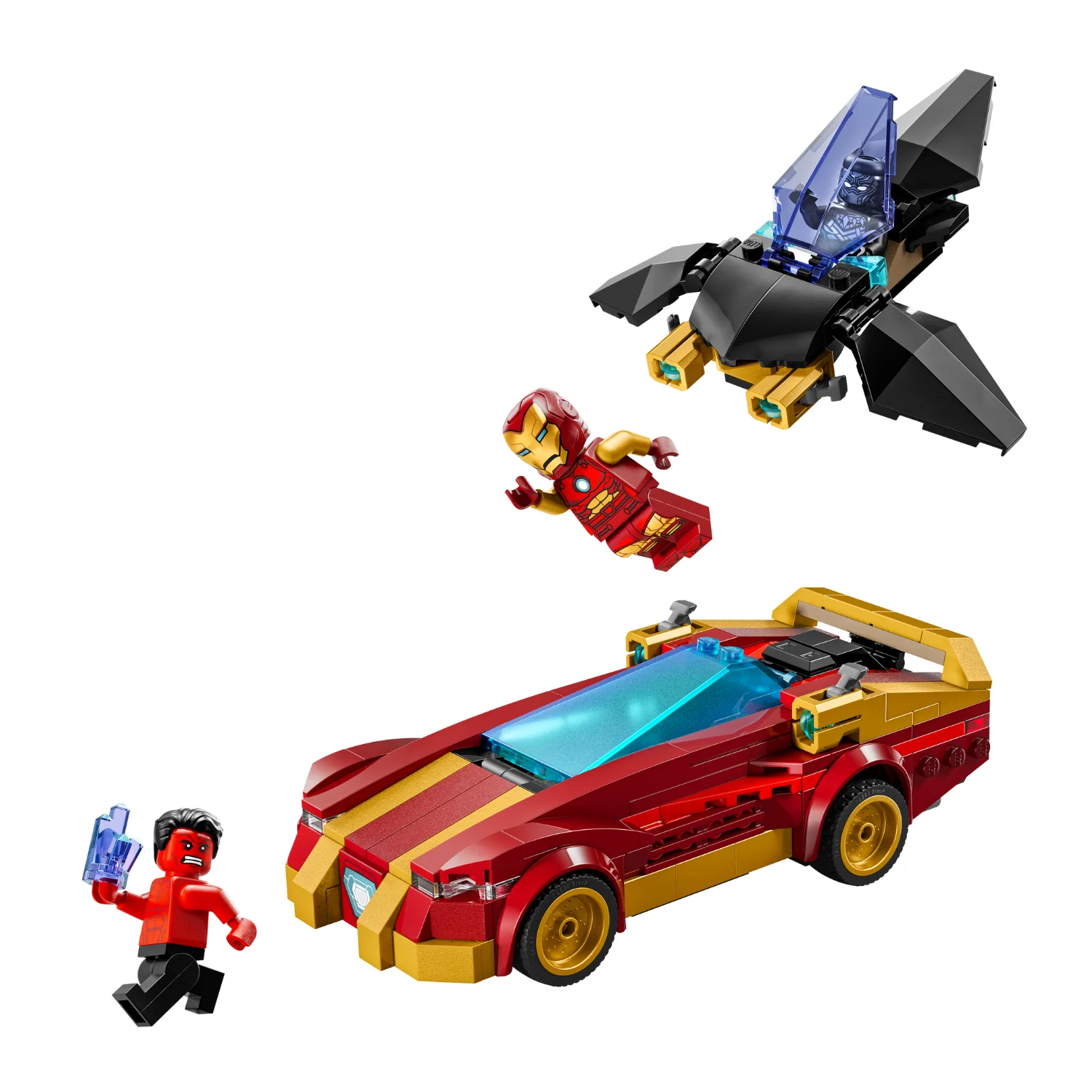 LEGO® Marvel Iron Man Car & Black Panther vs. Red Hulk - Image 2