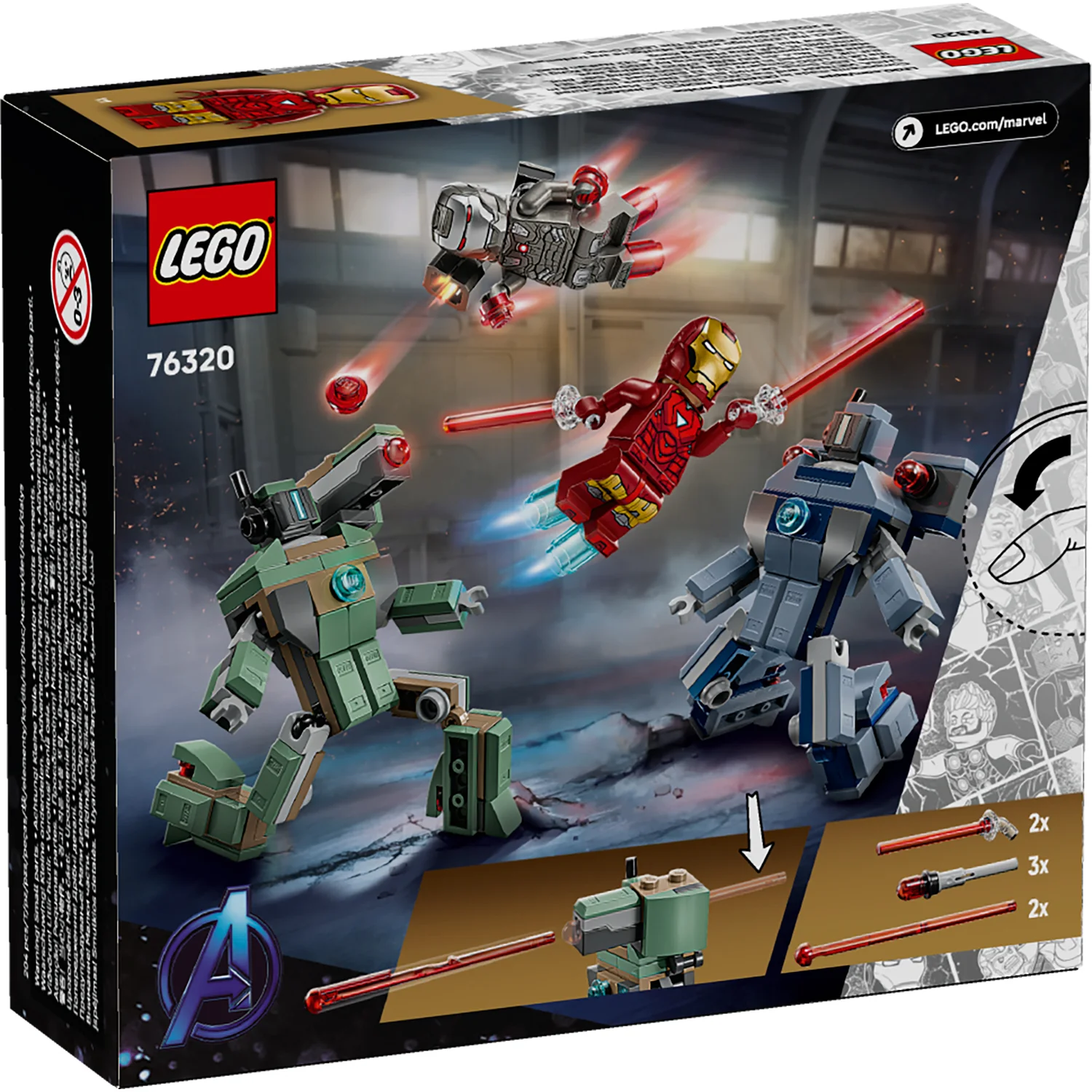 LEGO® Marvel Iron Man & War Machine vs. Hammer Drones - Image 10