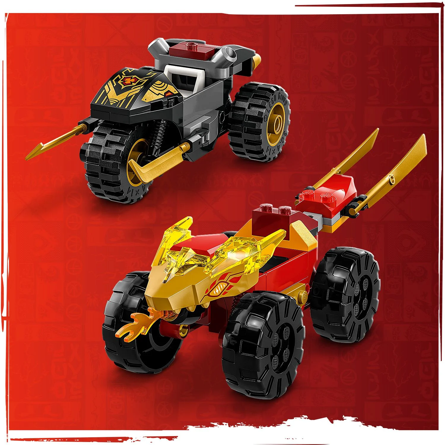 LEGO® NINJAGO® Kai and Ras’s Car and Bike Battle - Image 7