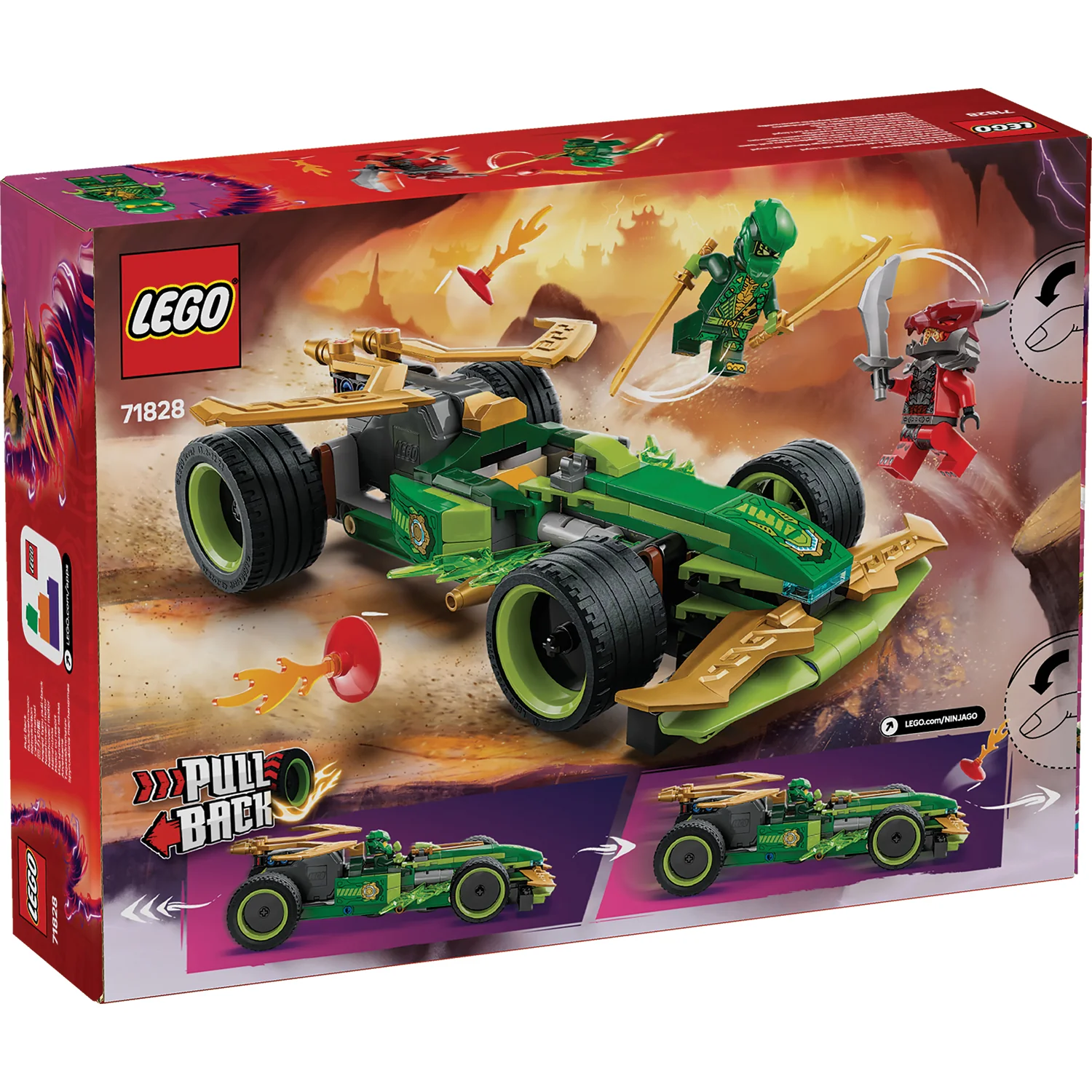 LEGO® NINJAGO® Lloyd’s Pull-Back Race Car - Image 10
