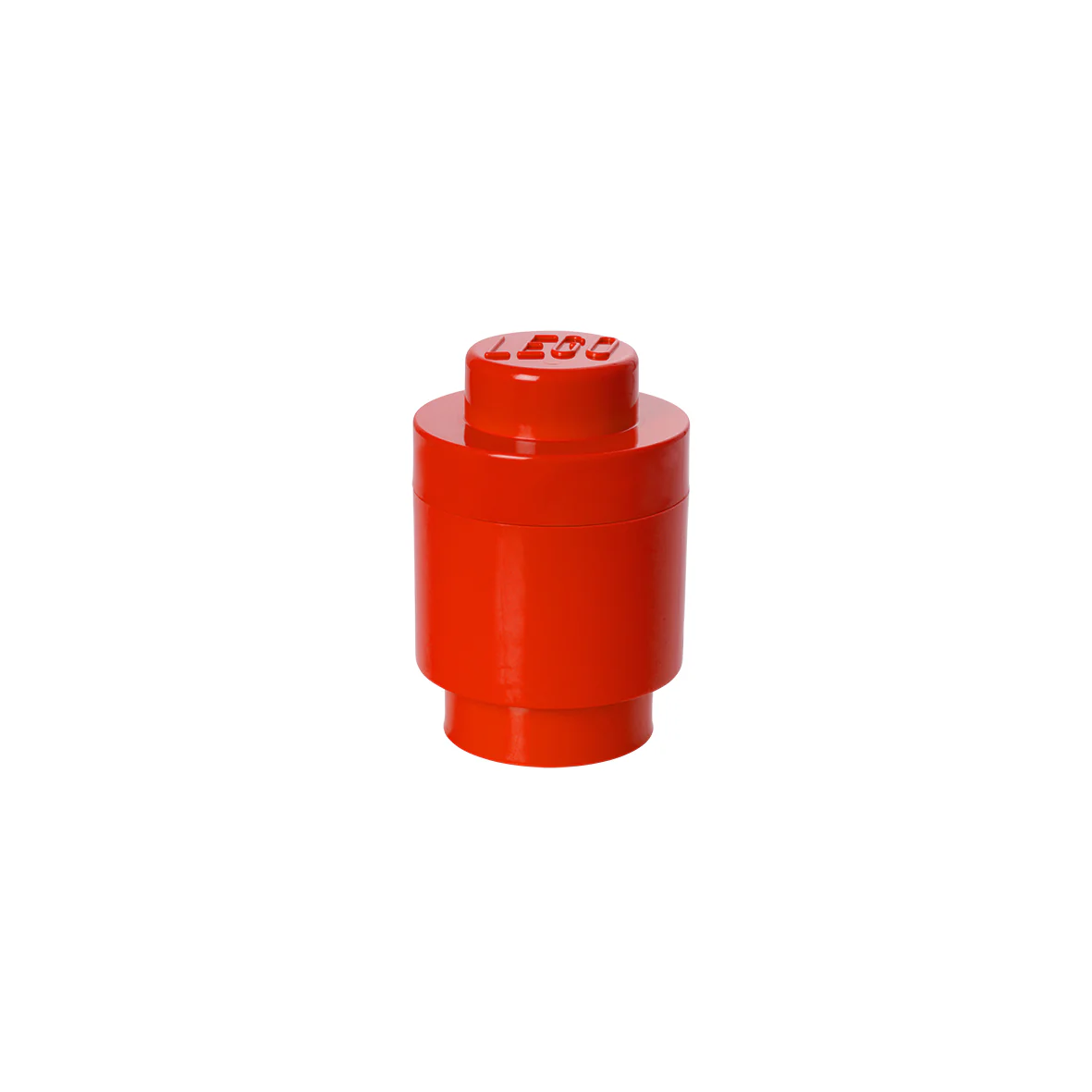 LEGO Storage Brick 1 Round - Red - Image 2