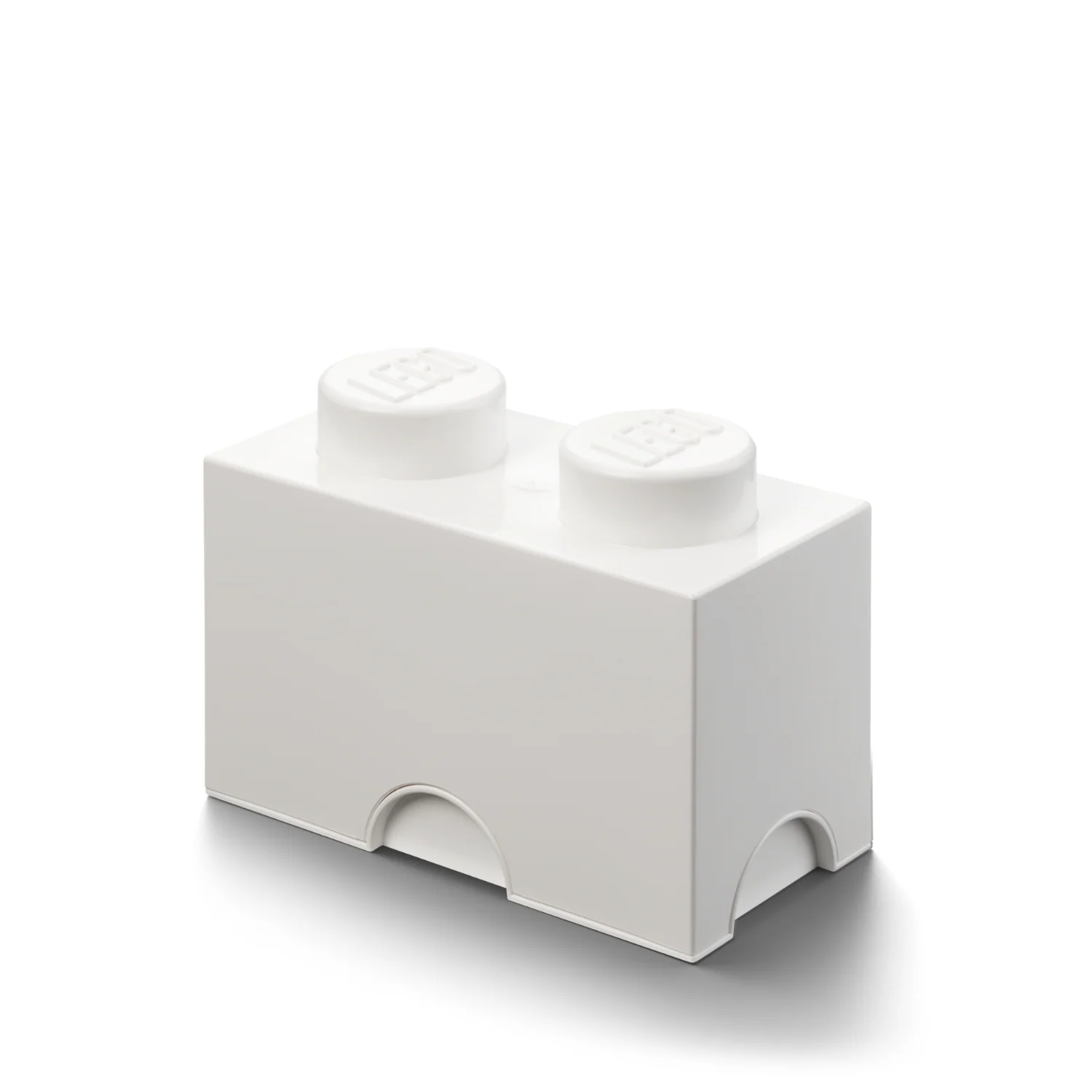 LEGO Storage Brick 2 Stud - White - Image 2