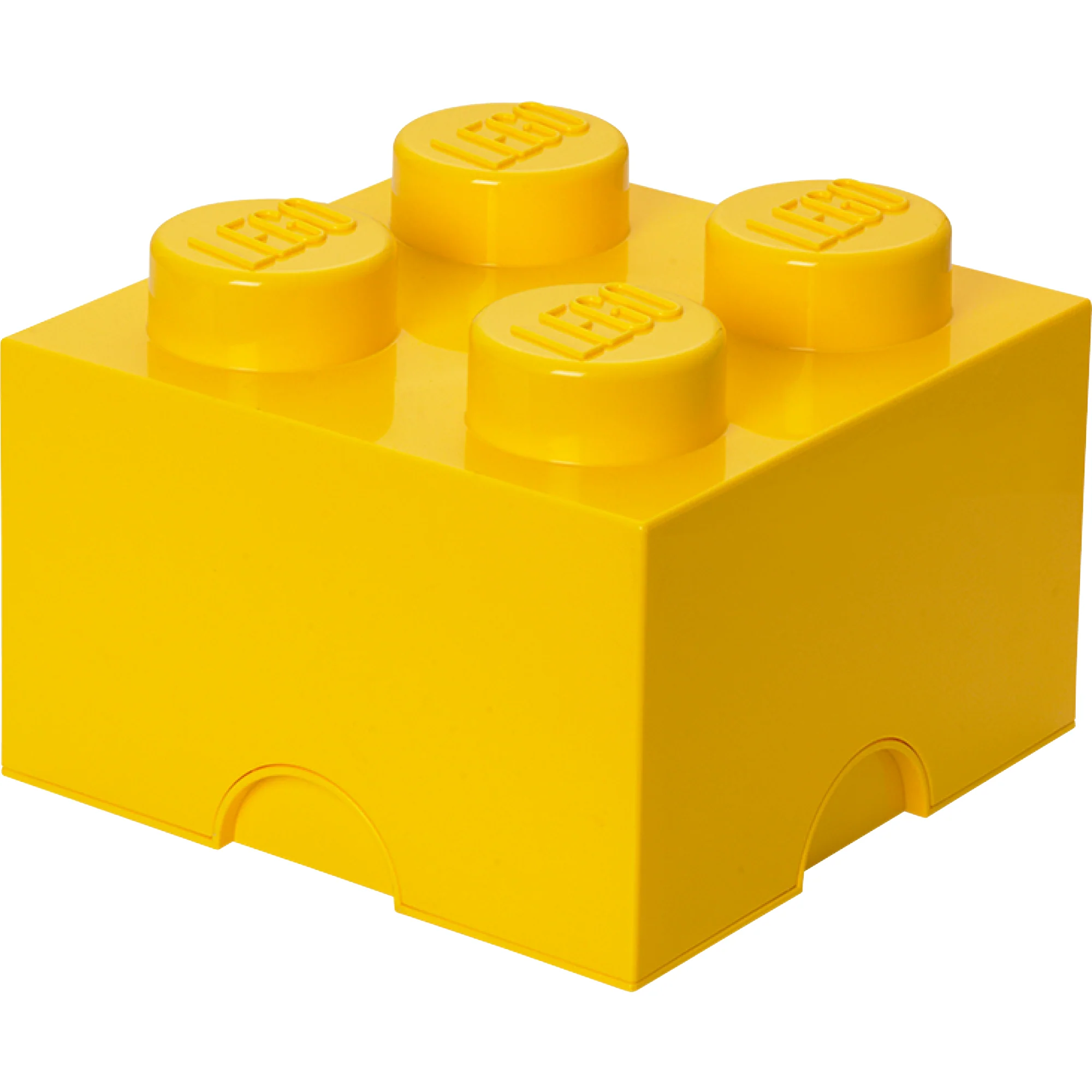 LEGO Storage Brick 4 Stud - Yellow - Image 3
