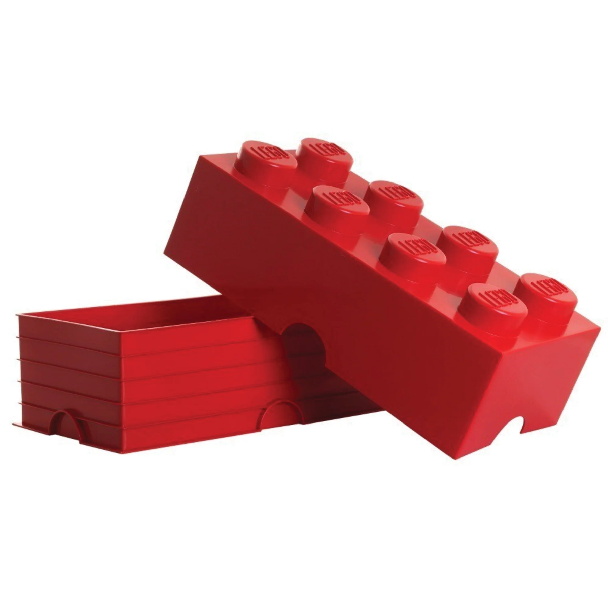 LEGO Storage Brick 8 - Red - Image 2