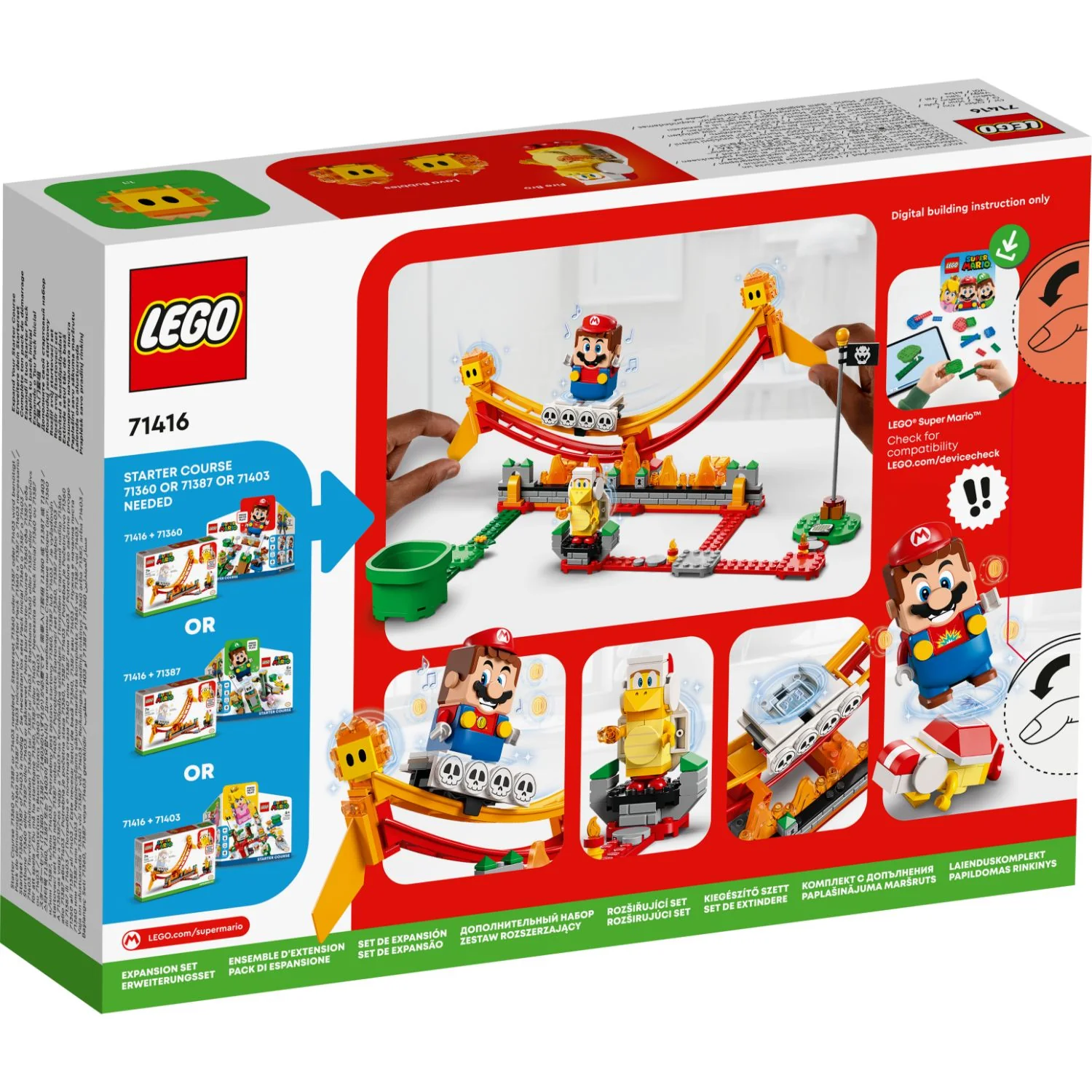 LEGO® Super Mario™ Lave Wave Ride Expansion Set - Image 4
