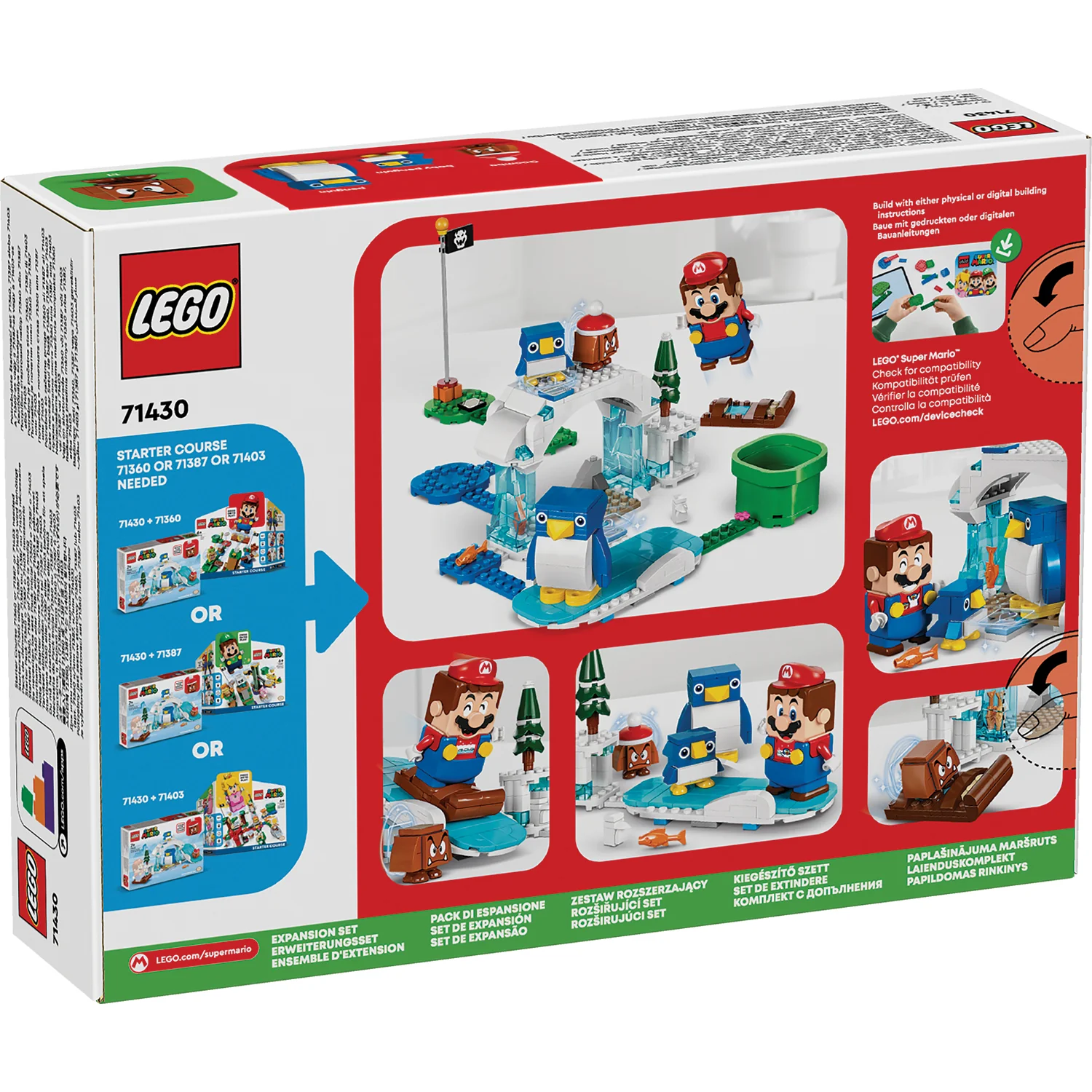 LEGO® Super Mario™ Penguin Family Snow Adventure Expansion Set - Image 10