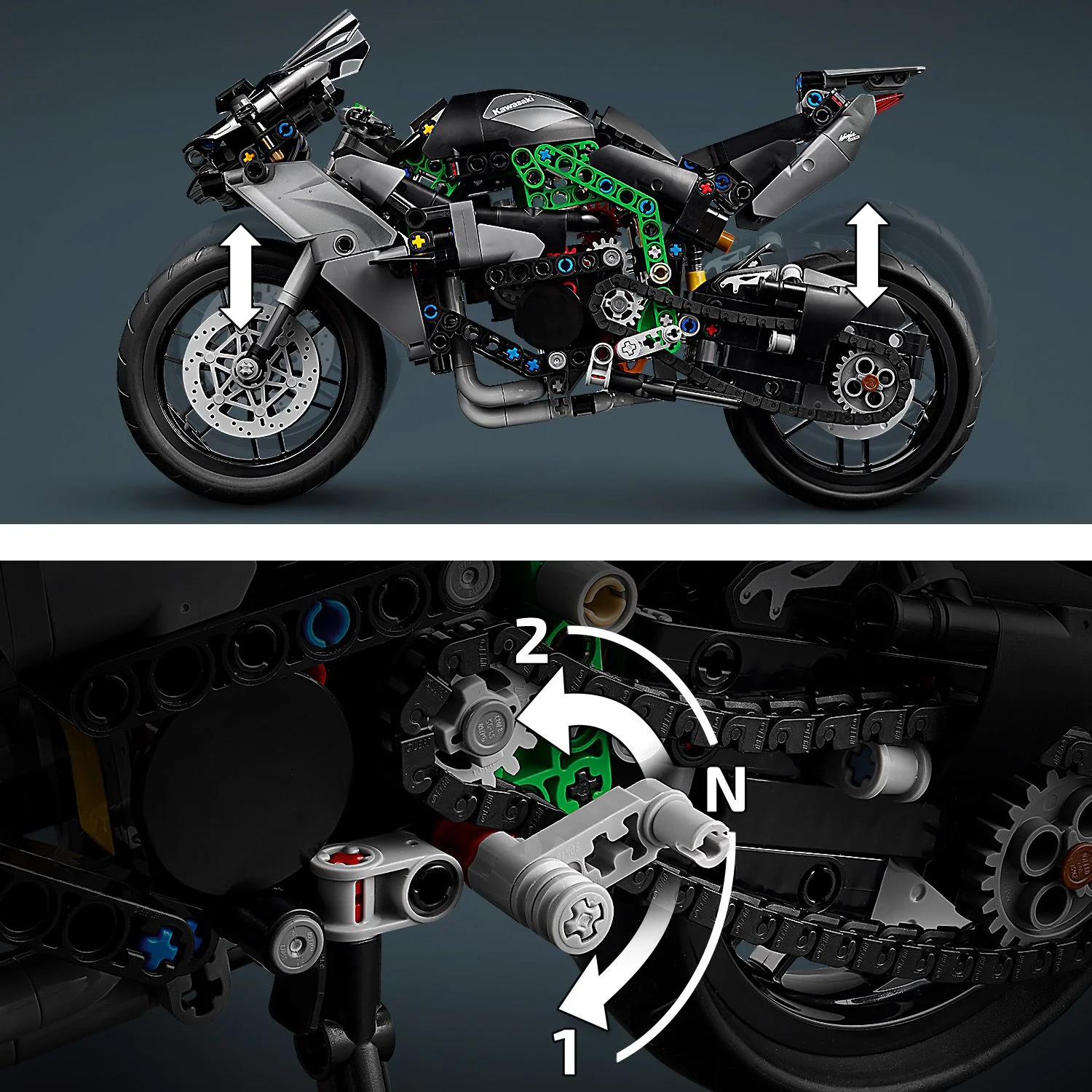 LEGO® Technic⢠Kawasaki Ninja H2R Motorcycle - Image 6