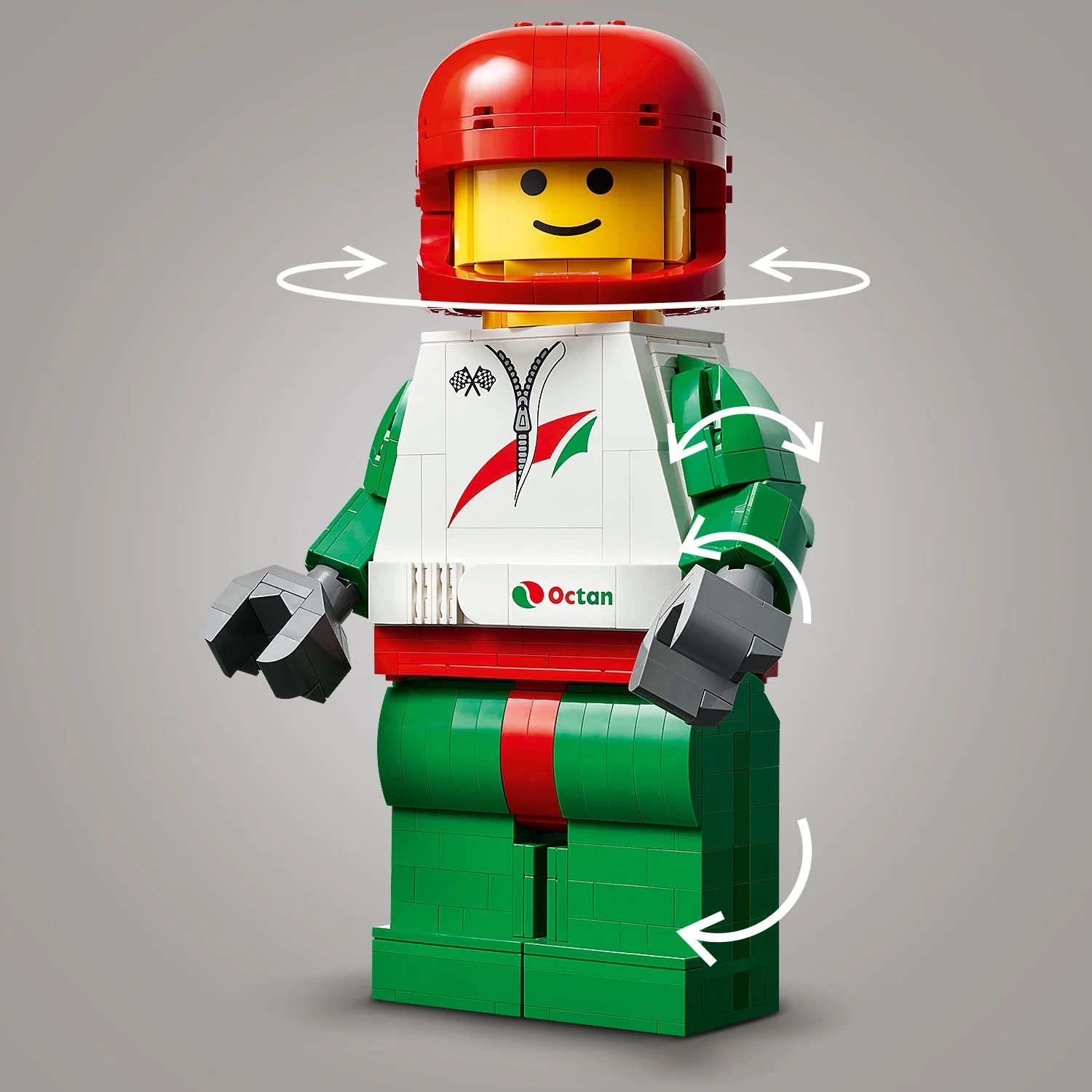 LEGOĀ® Up-Scaled Racing Driver Minifigure - Image 6