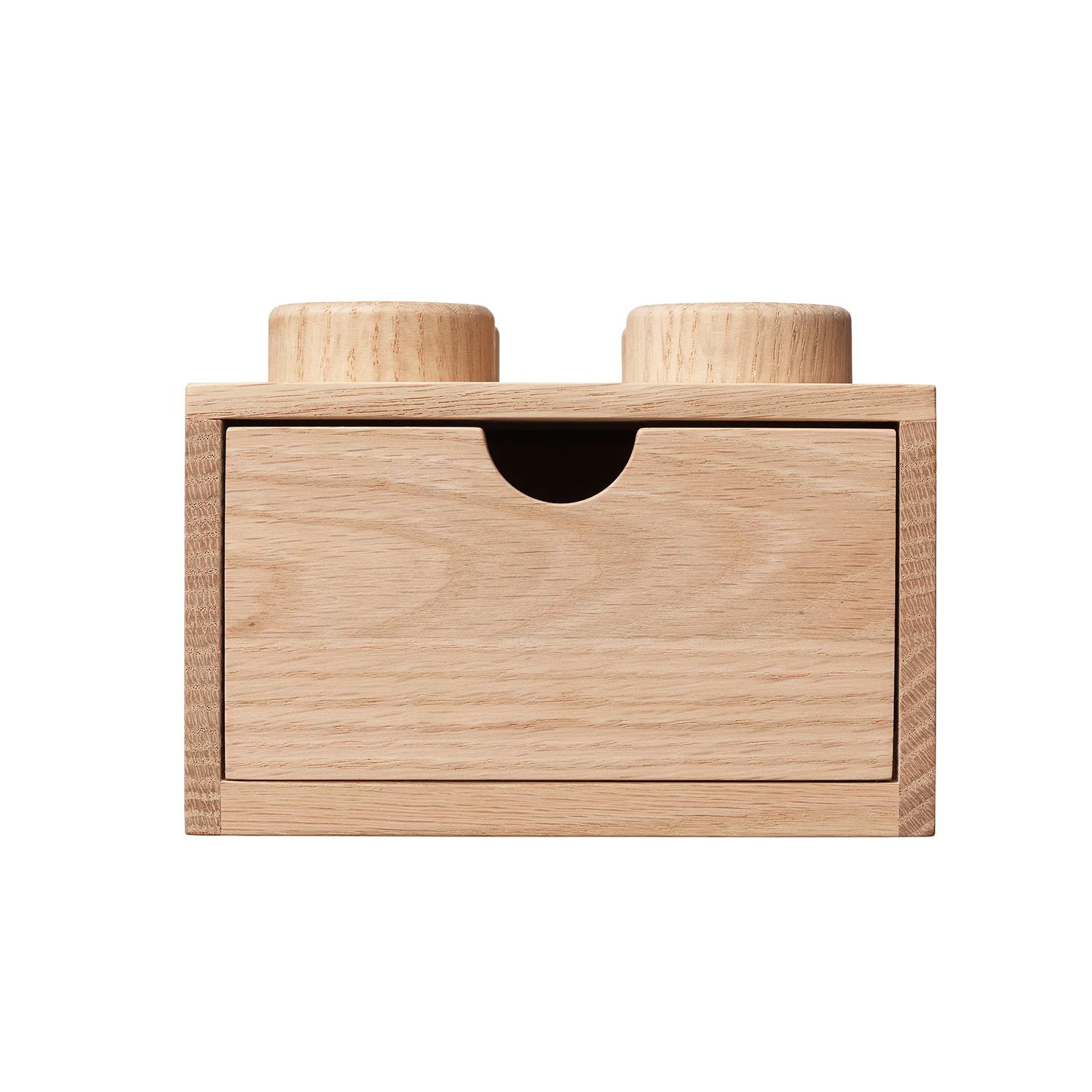 LEGO Wooden Desk Drawer 4 – Light Oak - Image 2