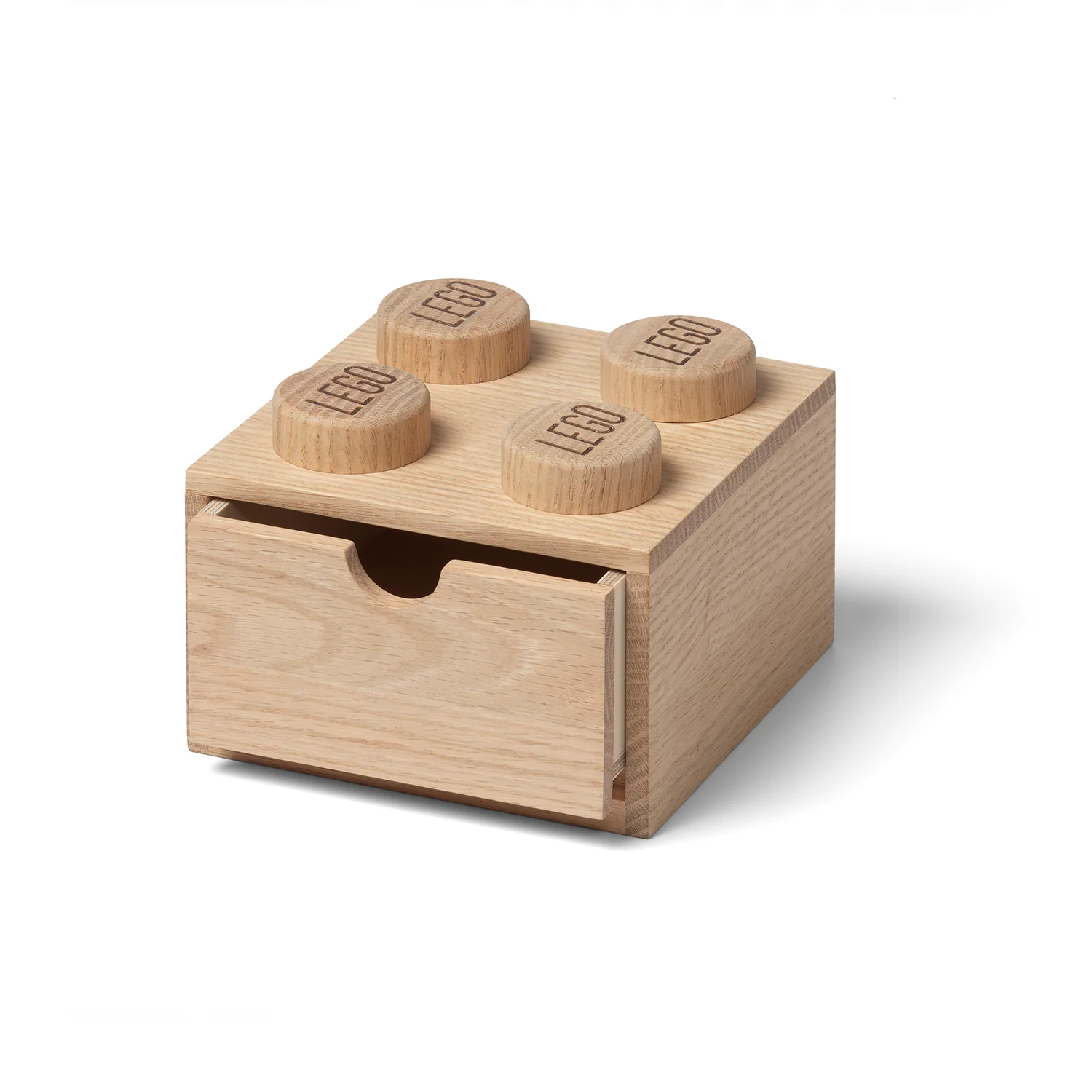 LEGO Wooden Desk Drawer 4 – Light Oak - Image 3